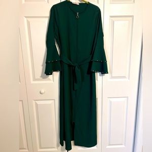 Emerald green dress